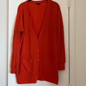 Nollie orange long cardigan